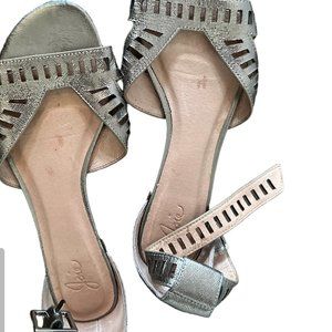 JOIE | Gunmetal Metallic Sandals